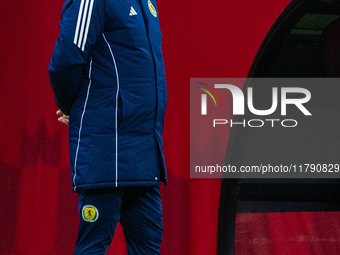 Steve Clarke  during the  UEFA Nations League 2024 League A Group A1 match between Poland and Scotland, at the  PGE Narodowy in Warsaw, Pola...