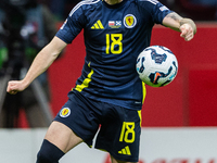 Ben Doak during the  UEFA Nations League 2024 League A Group A1 match between Poland and Scotland, at the  PGE Narodowy in Warsaw, Poland, o...