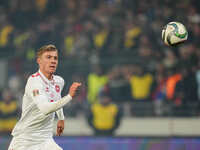 Rasmus Hoejlund of Denmark  looks on during the Nations League Round 6 match between Serbia qnd Denmark at Dubocica Stadium, Leskovac, Serbi...