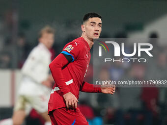 Sasa Zdjelar of Serbia  looks on during the Nations League Round 6 match between Serbia qnd Denmark at Dubocica Stadium, Leskovac, Serbia on...