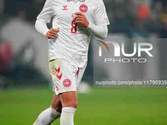 Gustav Isaksen of Denmark  looks on during the Nations League Round 6 match between Serbia qnd Denmark at Dubocica Stadium, Leskovac, Serbia...