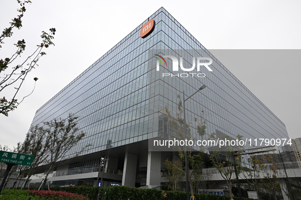 The East China headquarters building of Xiaomi Group is seen in Nanjing, China, on November 19, 2024. Xiaomi Group announces that its revenu...