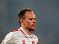 Mikkel Damsgaard of Denmark  looks on during the Nations League Round 6 match between Serbia qnd Denmark at Dubocica Stadium, Leskovac, Serb...