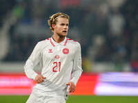 Morten Hjulmand of Denmark  looks on during the Nations League Round 6 match between Serbia qnd Denmark at Dubocica Stadium, Leskovac, Serbi...