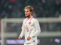 Morten Hjulmand of Denmark  looks on during the Nations League Round 6 match between Serbia qnd Denmark at Dubocica Stadium, Leskovac, Serbi...