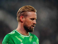 Kasper Schmeichel of Denmark  looks on during the Nations League Round 6 match between Serbia qnd Denmark at Dubocica Stadium, Leskovac, Ser...