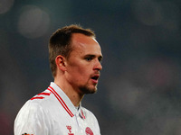 Mikkel Damsgaard of Denmark  looks on during the Nations League Round 6 match between Serbia qnd Denmark at Dubocica Stadium, Leskovac, Serb...