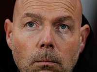 Brian Riemer of Denmark  looks on during the Nations League Round 6 match between Serbia qnd Denmark at Dubocica Stadium, Leskovac, Serbia o...