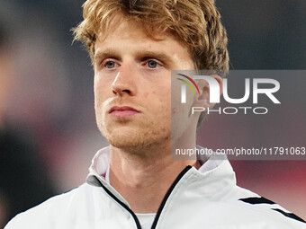 Mads Roerslev of Denmark  looks on during the Nations League Round 6 match between Serbia qnd Denmark at Dubocica Stadium, Leskovac, Serbia...