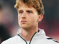 Mads Roerslev of Denmark  looks on during the Nations League Round 6 match between Serbia qnd Denmark at Dubocica Stadium, Leskovac, Serbia...