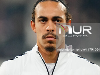 Yussuf Poulsen of Denmark  looks on during the Nations League Round 6 match between Serbia qnd Denmark at Dubocica Stadium, Leskovac, Serbia...