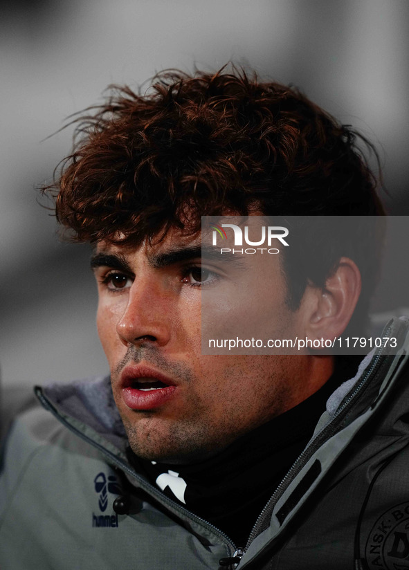 Matthew O'Riley of Denmark  looks on during the Nations League Round 6 match between Serbia qnd Denmark at Dubocica Stadium, Leskovac, Serbi...