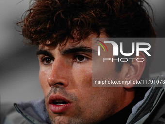 Matthew O'Riley of Denmark  looks on during the Nations League Round 6 match between Serbia qnd Denmark at Dubocica Stadium, Leskovac, Serbi...