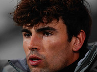 Matthew O'Riley of Denmark  looks on during the Nations League Round 6 match between Serbia qnd Denmark at Dubocica Stadium, Leskovac, Serbi...