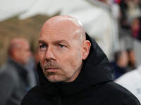 Brian Riemer of Denmark  looks on during the Nations League Round 6 match between Serbia qnd Denmark at Dubocica Stadium, Leskovac, Serbia o...