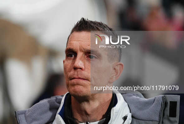 Daniel Agger of Denmark  looks on during the Nations League Round 6 match between Serbia qnd Denmark at Dubocica Stadium, Leskovac, Serbia o...