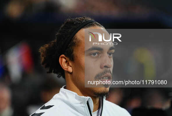 Yussuf Poulsen of Denmark  looks on during the Nations League Round 6 match between Serbia qnd Denmark at Dubocica Stadium, Leskovac, Serbia...