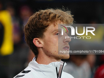 Mads Roerslev of Denmark  looks on during the Nations League Round 6 match between Serbia qnd Denmark at Dubocica Stadium, Leskovac, Serbia...