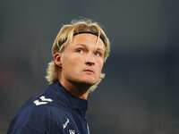 Kasper Dolberg of Denmark  looks on during the Nations League Round 6 match between Serbia qnd Denmark at Dubocica Stadium, Leskovac, Serbia...