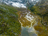 View of Yading National Nature Reserve in Ganzi City, Sichuan Province, on October 16, 2024. (