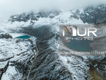 View of Yading National Nature Reserve in Ganzi City, Sichuan Province, on October 16, 2024. (