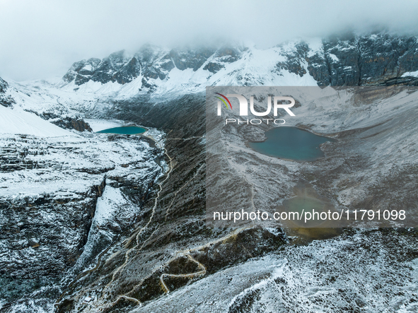 View of Yading National Nature Reserve in Ganzi City, Sichuan Province, on October 16, 2024. 