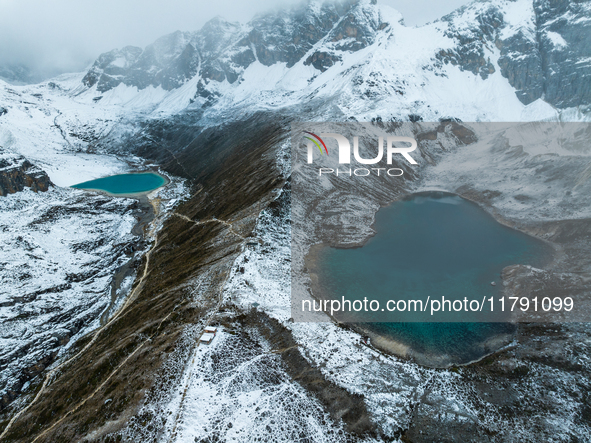 View of Yading National Nature Reserve in Ganzi City, Sichuan Province, on October 16, 2024. 