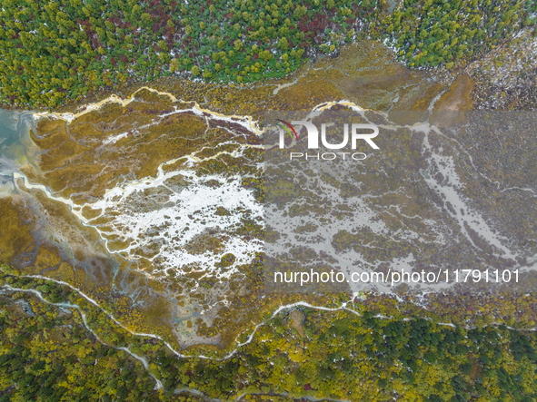 View of Yading National Nature Reserve in Ganzi City, Sichuan Province, on October 16, 2024. 