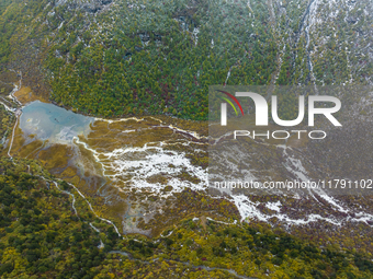 View of Yading National Nature Reserve in Ganzi City, Sichuan Province, on October 16, 2024. (