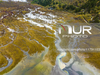 View of Yading National Nature Reserve in Ganzi City, Sichuan Province, on October 16, 2024. (