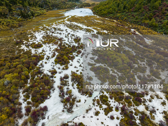 View of Yading National Nature Reserve in Ganzi City, Sichuan Province, on October 16, 2024. 