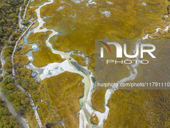 View of Yading National Nature Reserve in Ganzi City, Sichuan Province, on October 16, 2024. (