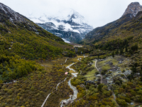 View of Yading National Nature Reserve in Ganzi City, Sichuan Province, on October 16, 2024. (