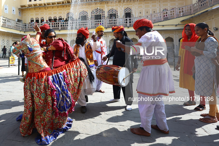 Tourists During Jaipur Foundation Day 