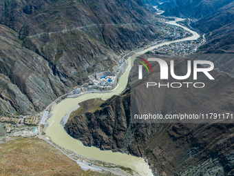 The most spectacular bend in the Jinsha River is seen in Garze city, Sichuan Province, China, on October 14, 2024. (