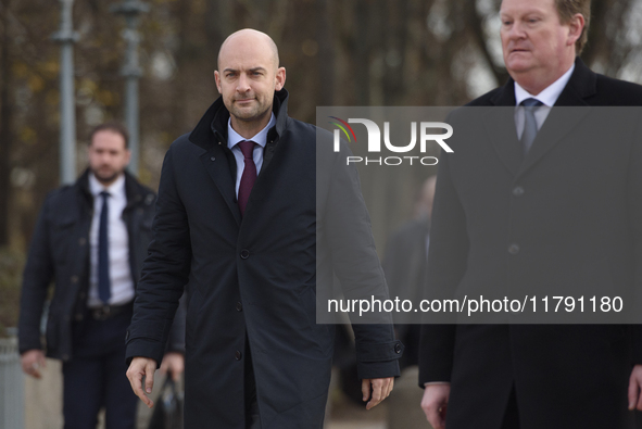 French Minister of Foreign Affairs Jean-Noel Barrot arrives at the EU's Big Five meeting in Warsaw, Poland, on November 19, 2024. Polish Min...