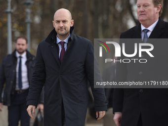 French Minister of Foreign Affairs Jean-Noel Barrot arrives at the EU's Big Five meeting in Warsaw, Poland, on November 19, 2024. Polish Min...