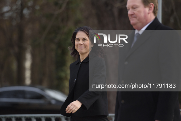 German Minister of Foreign Affairs Annalena Baerbock arrives at the EU's Big Five meeting in Warsaw, Poland, on November 19, 2024. Polish Mi...