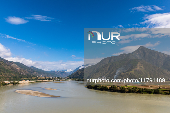 View of the first bay of the Yangtze River in Lijiang, China, on October 13, 2024. 