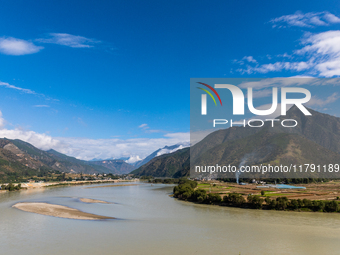 View of the first bay of the Yangtze River in Lijiang, China, on October 13, 2024. (