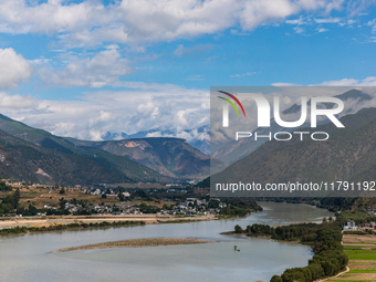 View of the first bay of the Yangtze River in Lijiang, China, on October 13, 2024. (