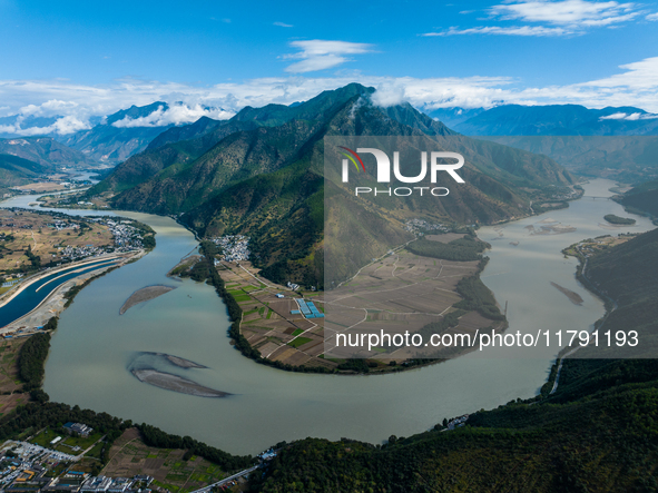 View of the first bay of the Yangtze River in Lijiang, China, on October 13, 2024. 