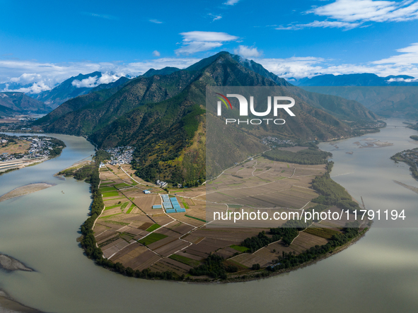 View of the first bay of the Yangtze River in Lijiang, China, on October 13, 2024. 