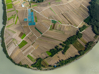 View of the first bay of the Yangtze River in Lijiang, China, on October 13, 2024. (