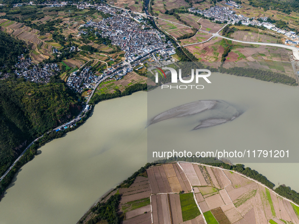 View of the first bay of the Yangtze River in Lijiang, China, on October 13, 2024. 