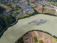 View of the first bay of the Yangtze River in Lijiang, China, on October 13, 2024. (