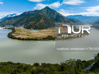 View of the first bay of the Yangtze River in Lijiang, China, on October 13, 2024. (