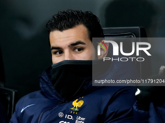 Theo Hernandez of France looks on during the UEFA Nations League 2024/25 League A Group 2 match between Italy and France at Stadio Giuseppe...