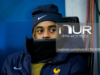 Bradley Barcola of France looks on during the UEFA Nations League 2024/25 League A Group 2 match between Italy and France at Stadio Giuseppe...