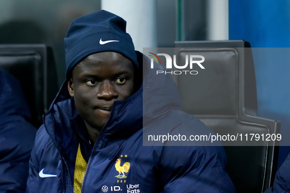 N'Golo Kante' of France looks on during the UEFA Nations League 2024/25 League A Group 2 match between Italy and France at Stadio Giuseppe M...